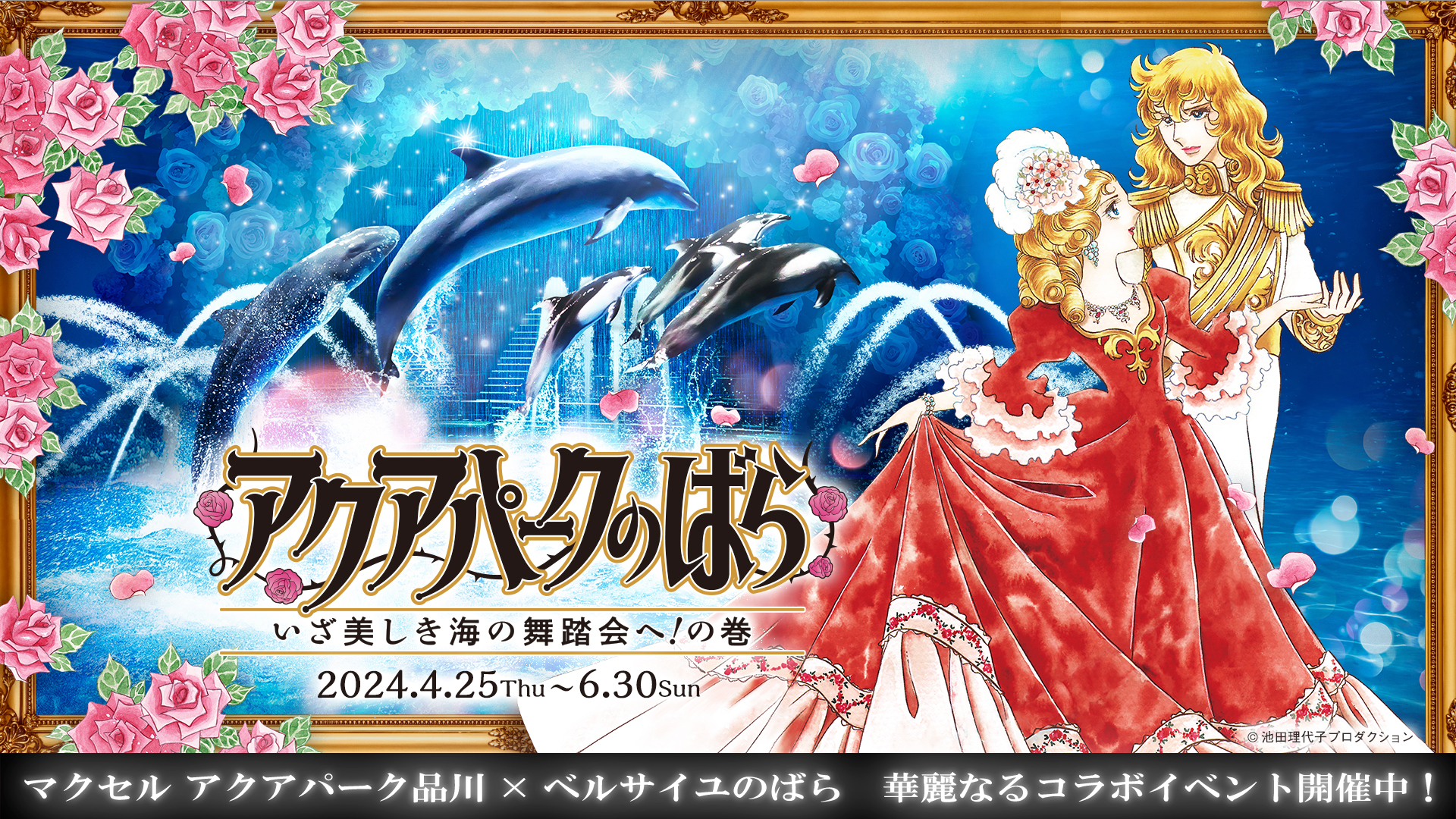 アクアパークのばら”開催！海の舞踏会をテーマに不朽の名作 
